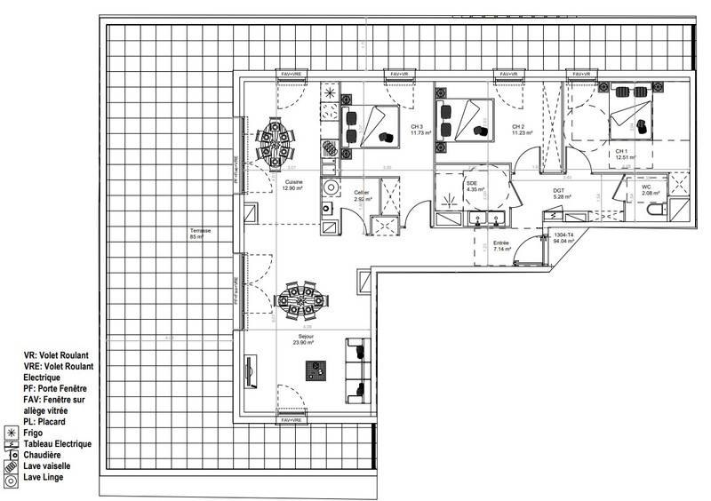 Vente Appartement 94m² 4 Pièces à Couzeix (87270) - Leggett Immobilier