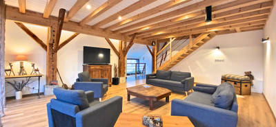 Two magnificent independent Gîtes, plus beautiful old barn to renovate. Sold together as one lot. 
