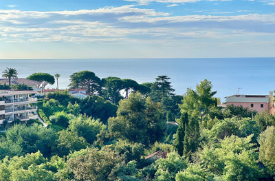 Cannes, Exceptional apartment with panoramic sea view in a secure residential complex with pool.