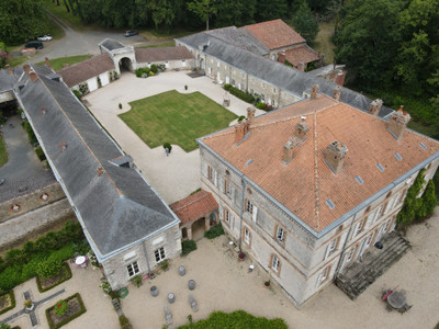 Magnificent Italian style Chateau 1822 30 Km south of Nantes,  26HA of  parkland and wood. Outbuildings