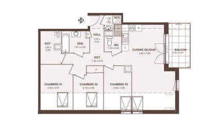 Appartement à vendre à Neydens, Haute-Savoie, Rhône-Alpes, avec Leggett Immobilier
