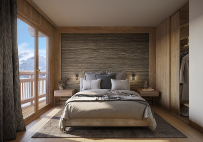 Une opportunité rare d'un magnifique chalet-appartement ski au pied avec 5 chambres et un sauna