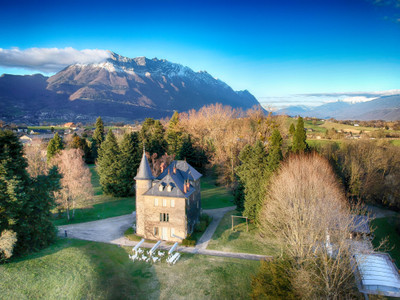 Luxury Château for sale with heliport, 13 minutes from Courchevel, 1 hour from Monaco set in a 66,000m2 land.