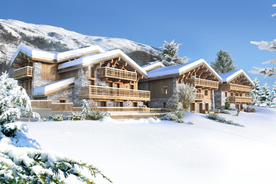 Unique opportunity of a 3-bedroom new build ski in-ski out apartment in the authentic village of Le Bettex