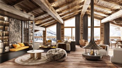 Off plan 5-6 bedroom Lodges for sale in Courchevel Moriond with fantastic views and 5* hotel services