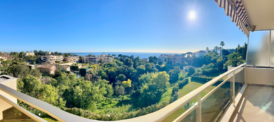 Cannes, Exceptional apartment with panoramic sea view in a secure residential complex with pool.