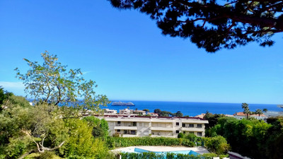 Cannes, Exceptional apartment with panoramic sea view in a secure residential complex with pool.