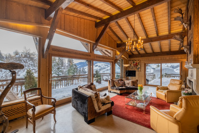 Stunning, luxury ski chalet in Megeve. In a secluded position between the town and Mont d'Arbois ski area.