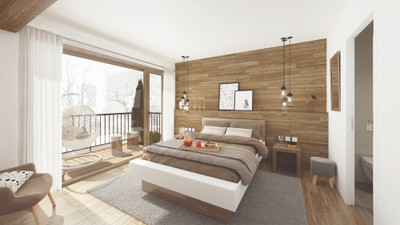 Brand new apartment with 1 bedroom & 1 bunk room for sale in Moriond, Courchevel Three Valleys ski resort
