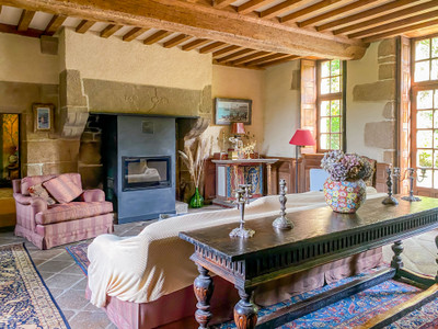 Stunning Manor house in beautiful grounds with a moat and a lake situated 35 min from the Mont St Michel