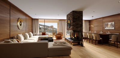 Quality, off plan 4 - 7 bedroom apartments for sale with spa in a fantastic central location in Courchevel