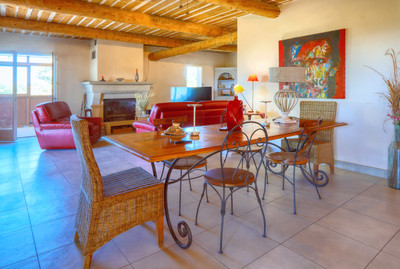 
LAGNES, LUBERON - Spacious bastide with cottages, extensive grounds, a pool, and stunning panoramic views!