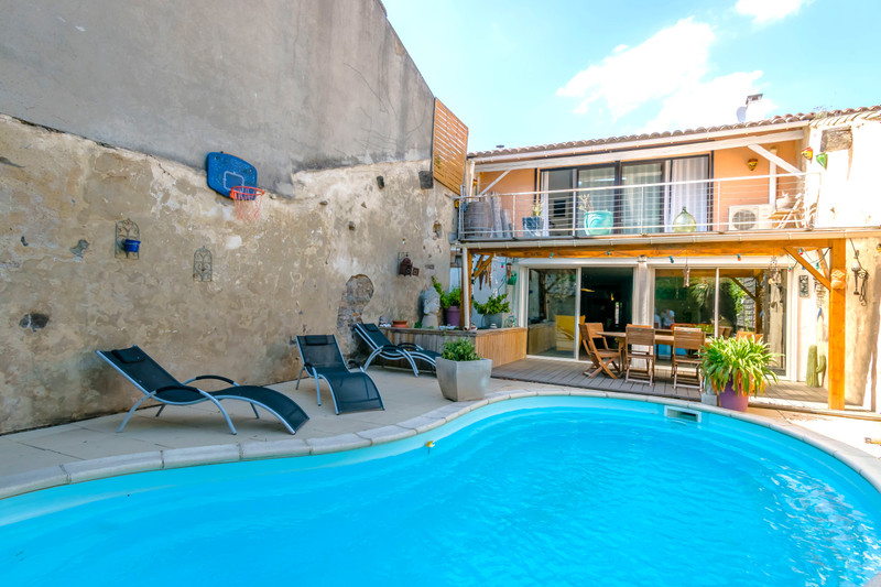House for sale in Olonzac Hérault Fabulous large renovated village property divided into 2