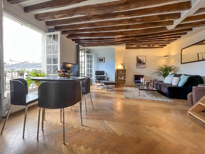 Paris 4,Ile Saint Louis,Duplex with character/Terrace, beautiful open Views, 5th last floor,62m2(47m2 carrez).