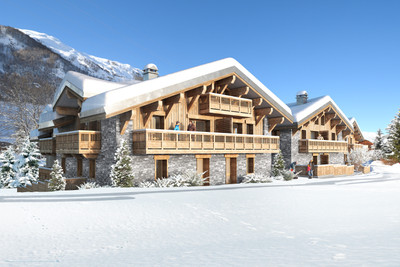 Rare to the market – a superb ski in ski out new build 5 bedroom chalet-apartment with sauna in the 3 Valleys