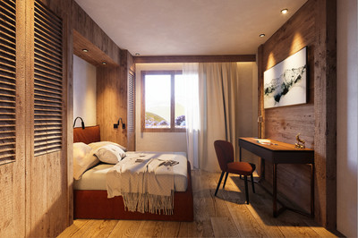 Exceptional apartment, SASKIA 201, (147m2) 3 bedrooms, cabin room + terrace. 120m from main lift system.  