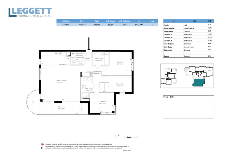 French property for sale in Garches, Hauts-de-Seine - €903,800 - photo 1