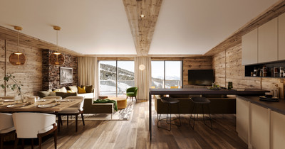 Quality, off plan 4 - 7 bedroom apartments for sale with spa in a fantastic central location in Courchevel