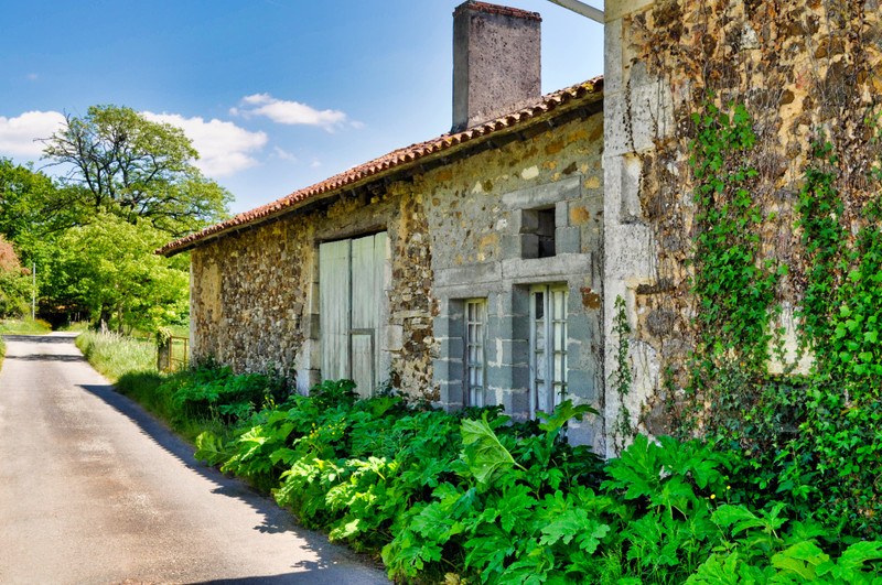 House in MilhacdeNontron Dordogne Rural stone property to renovate with an acre of land