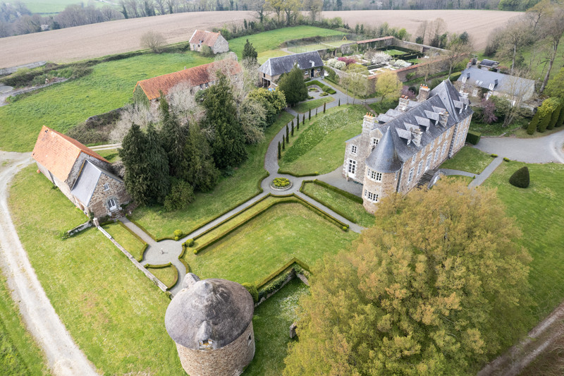 Chateau for sale in Domjean Manche Exceptional harmonious castle of