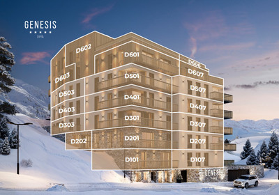 Luxurious 2 Bedroom New Build SKI Apartment For Sale, High Altitude Tignes