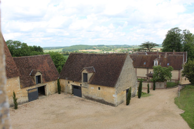 Perche National Park, Nogent le Rotrou. 15th century manorial estate and its outbuildings in 3 hectares ....