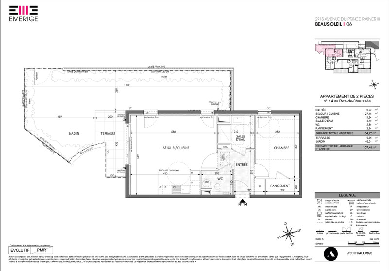 French property for sale in Beausoleil, Alpes-Maritimes - €535,000 - photo 3