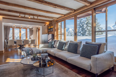 Exquisite 5 bedroom chalet with spa, cinema, beautiful views in a gated domain near skiing in Courchevel 1850