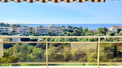 Cannes, Exceptional apartment with panoramic sea view in a secure residential complex with pool.