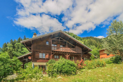 Ski chalet for sale in Les Contamines.  6 bedrooms, all ensuite, and a 2 bedroom apartment. Great views  