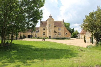 Perche National Park, Nogent le Rotrou. 15th century manorial estate and its outbuildings in 3 hectares ....