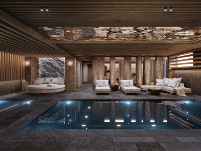 An Incredible chalet of 1363m2, for 16 people in Courchevel 1850 +spa, pool, cinema,  views and more!