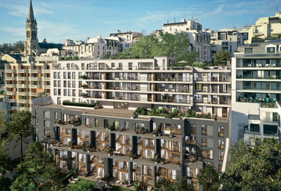 T5 DUPLEX | 3rd+4th floors East-West | rooftop | in Saint-Cloud (92210) | View on Eiffel Tower an Paris