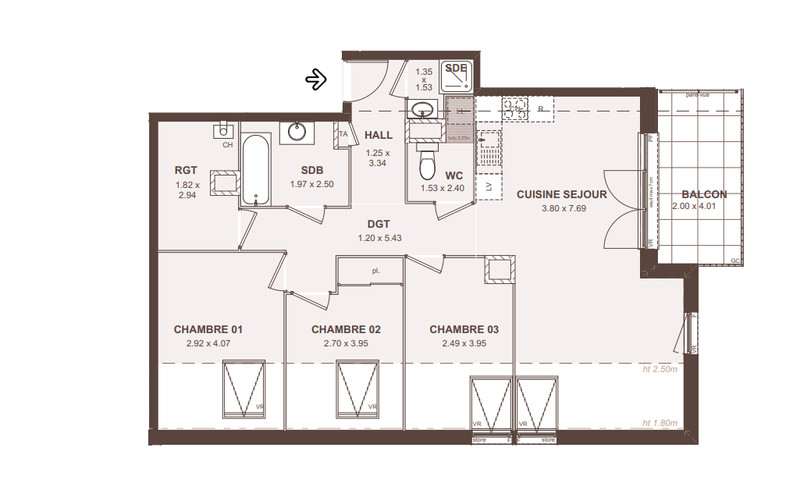 Appartement à vendre à Neydens, Haute-Savoie - 535.600 € - photo 1