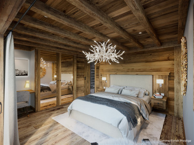 Impeccably designed luxury, spacious, new build ski chalet for sale, 280 sqm, complete with 6 bedrooms and a wealth of amenities, part of prestigious development in the heart of Saint Martin de Belleville- 3 Valleys 
