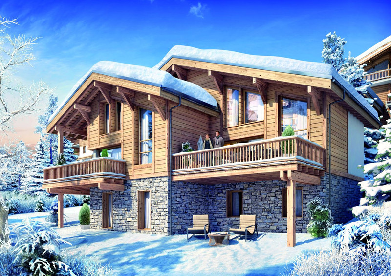 Chalet for sale in Combloux HauteSavoie Luxury new build 4 bedroom