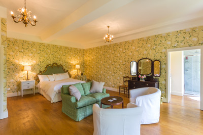 Sumptuous Manoir with wooded grounds of 13H, guest house, swimming pool, Yoga Studio and tennis court