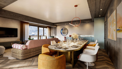 Off plan apartment 5 bedrooms + bunk room with SPA in the heart of Courchevel Moriond / 1650