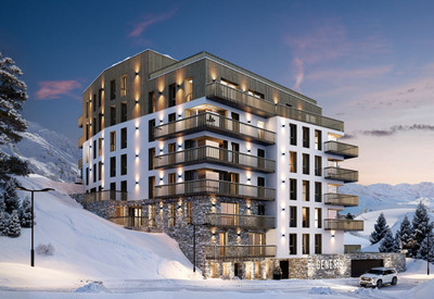 FOR SALE Luxury New Build 3 bedroom plus Cabine Apartment TIGNES Genesis Development Splendid Mountain Views