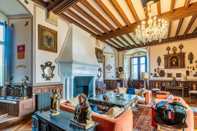 Extraordinary historic château, gloriously restored, panoramic views, event space, central location.