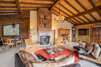 Stunning, luxury ski chalet for sale in Megeve.    Set in a secluded position between the town and the Mont d'Arbois ski area in private grounds of 3900m2.  Exclusive to the Leggett website, don’t miss the 360° virtual tours and 3D floor plans.