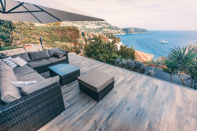 Villa with SEA VIEW. Roquebrune Cap Martin. 165m2 house, with 400m2 garden/terrace 