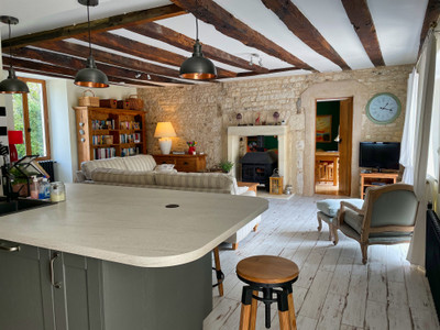 Stunningly renovated water mill with beautiful grounds, chateau views and a new swimming pool.  