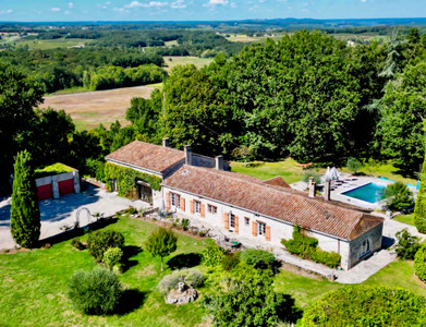 Location, wonderful views, beautiful rooms, edge of village, a moulin; this impressive 18C property has it all