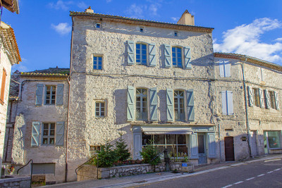 Stunning 14th century townhouse in a beautiful white stone village with terraces and swimming pool