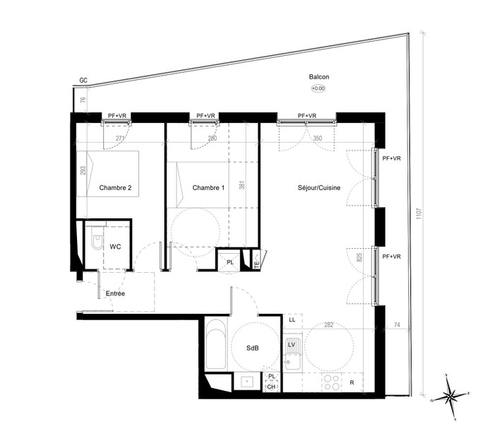 Vente Appartement 63m² 3 Pièces à Toulouse (31000) - Leggett Immobilier