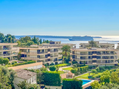 Cannes, Exceptional apartment with panoramic sea view in a secure residential complex with pool.