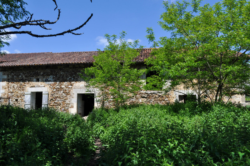 House in MilhacdeNontron Dordogne Rural stone property to renovate with an acre of land