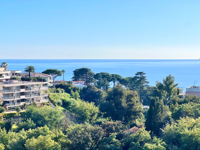 Cannes, Exceptional apartment with panoramic sea view in a secure residential complex with pool.