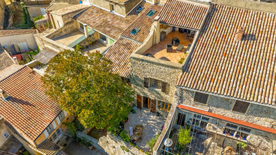 VISAN, PROVENCE - Historic village house 273m² (+ 110m² convertible space), stunning views, 2 terraces, 3 BRs